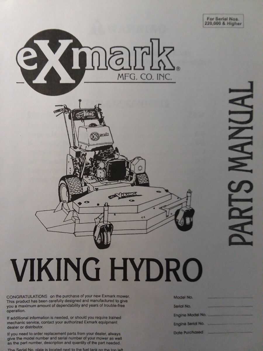 exmark parts diagram