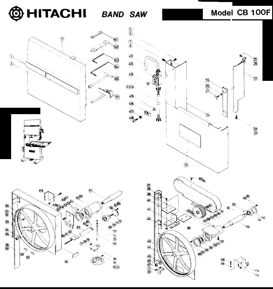 hitachi c10fsb parts diagram