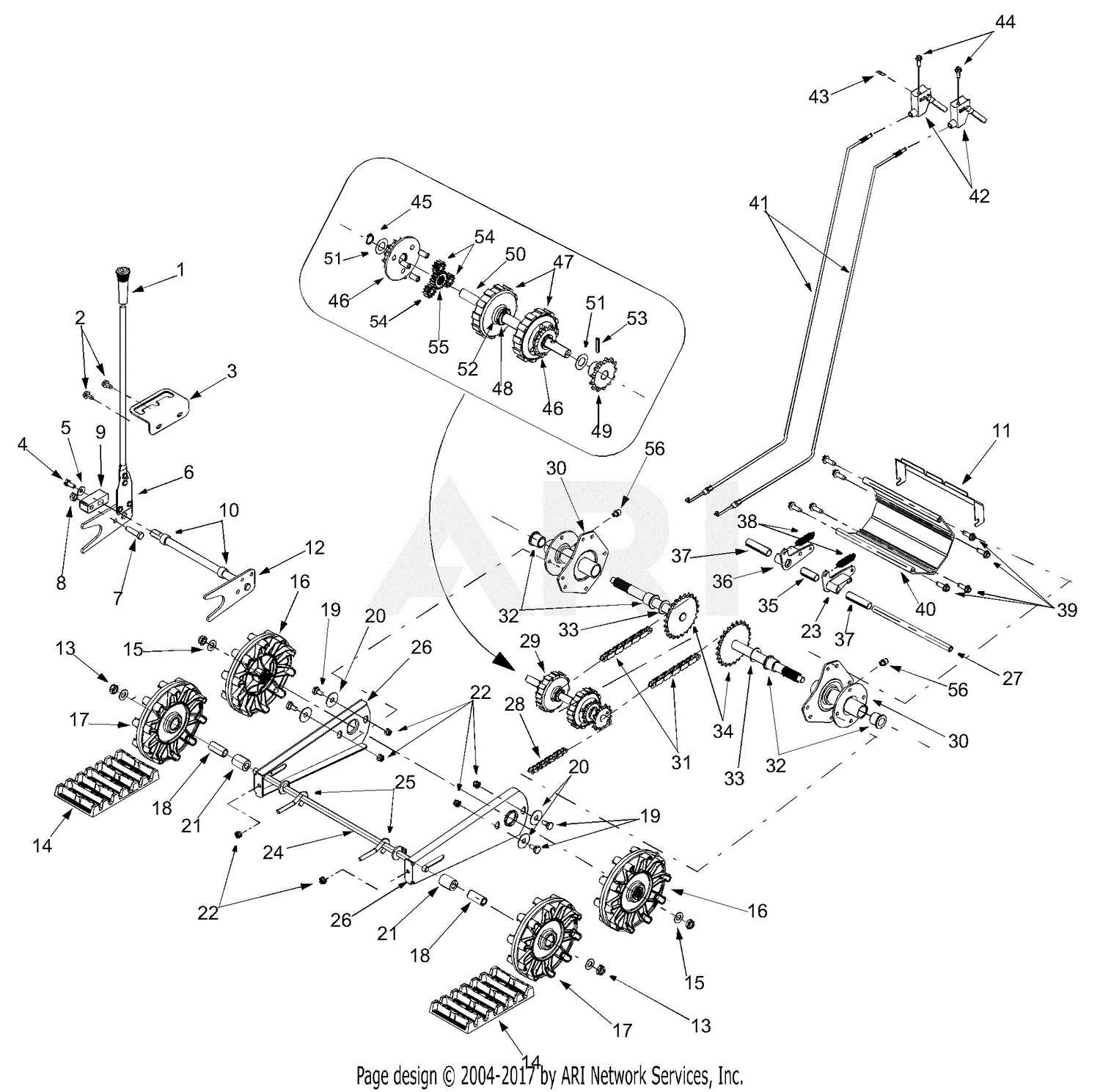 lucknow snowblower parts diagram