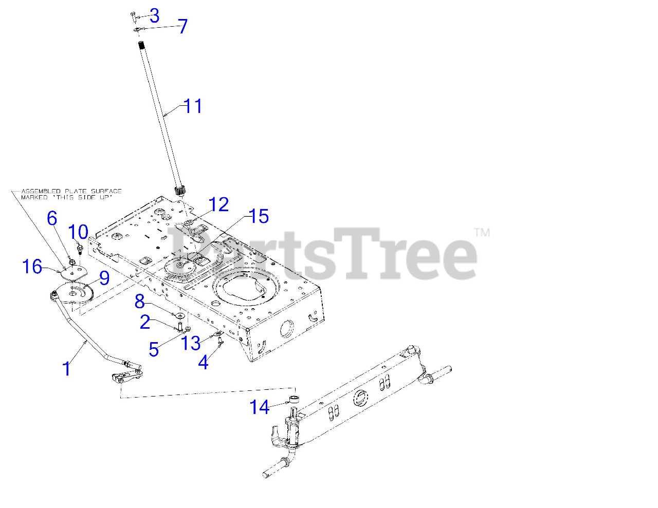 craftsman gt3000 steering parts diagram