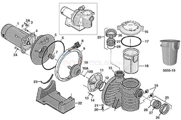 century pool pump motor parts diagram