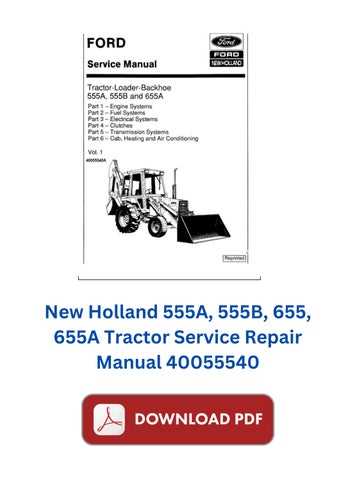 ford 555a backhoe parts diagram