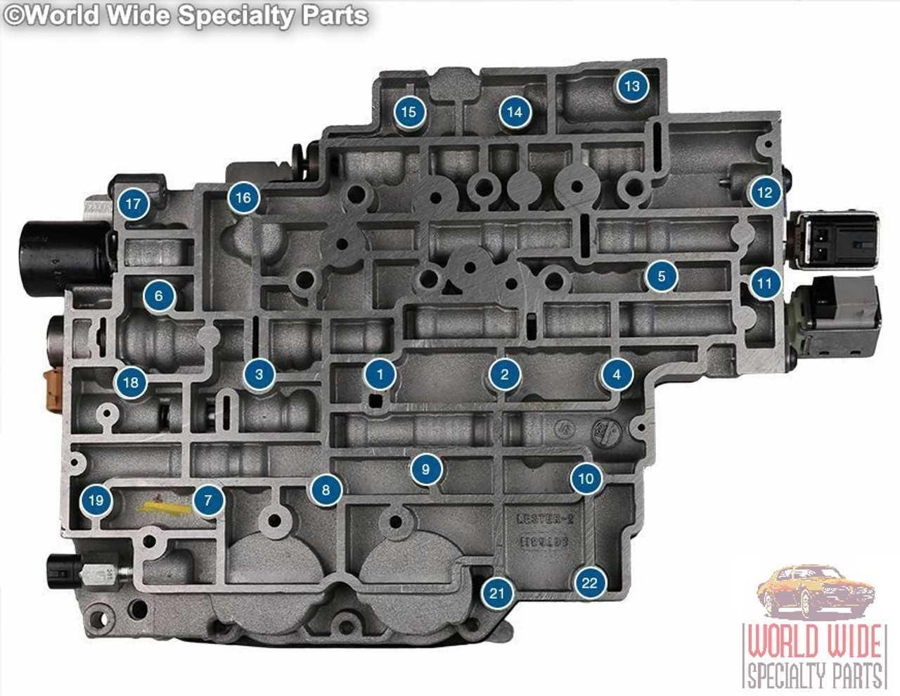 4l60e valve body parts diagram