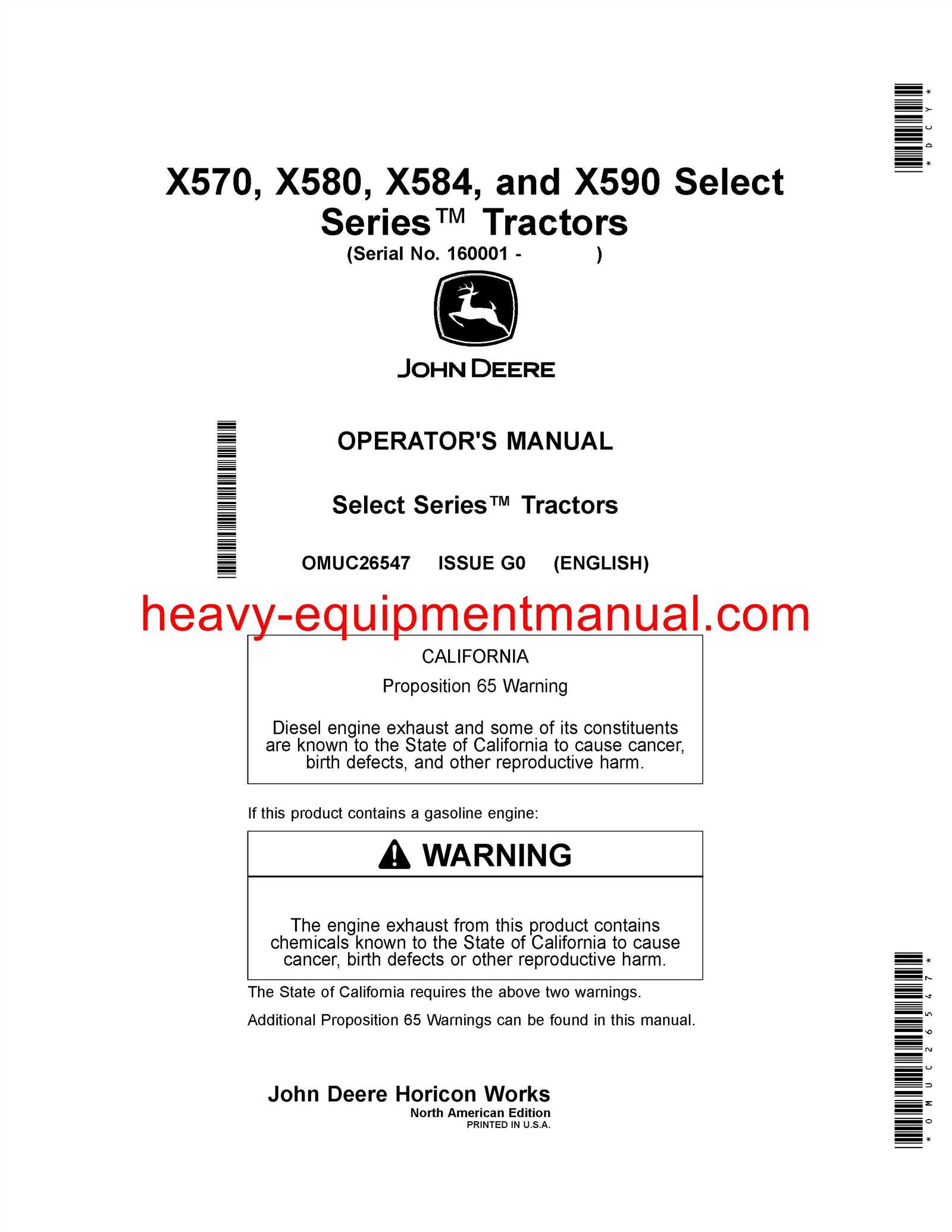 john deere x580 parts diagram