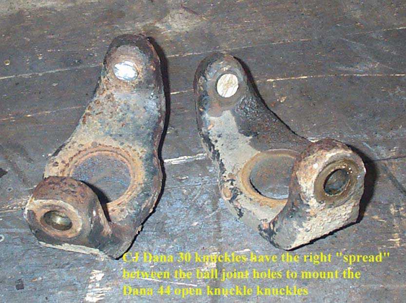 dana 30 front axle parts diagram