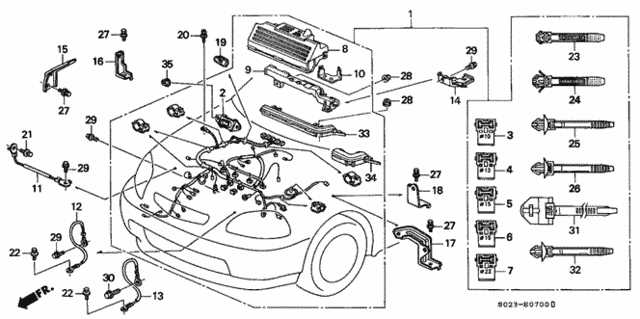 honda civic engine parts diagram