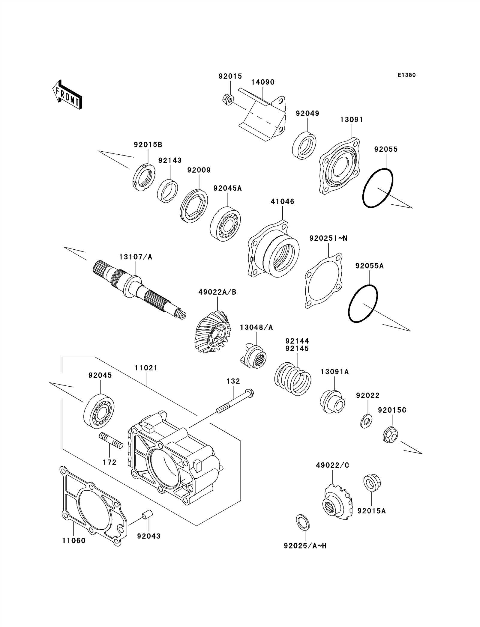 kawasaki mule pro fxt parts diagram