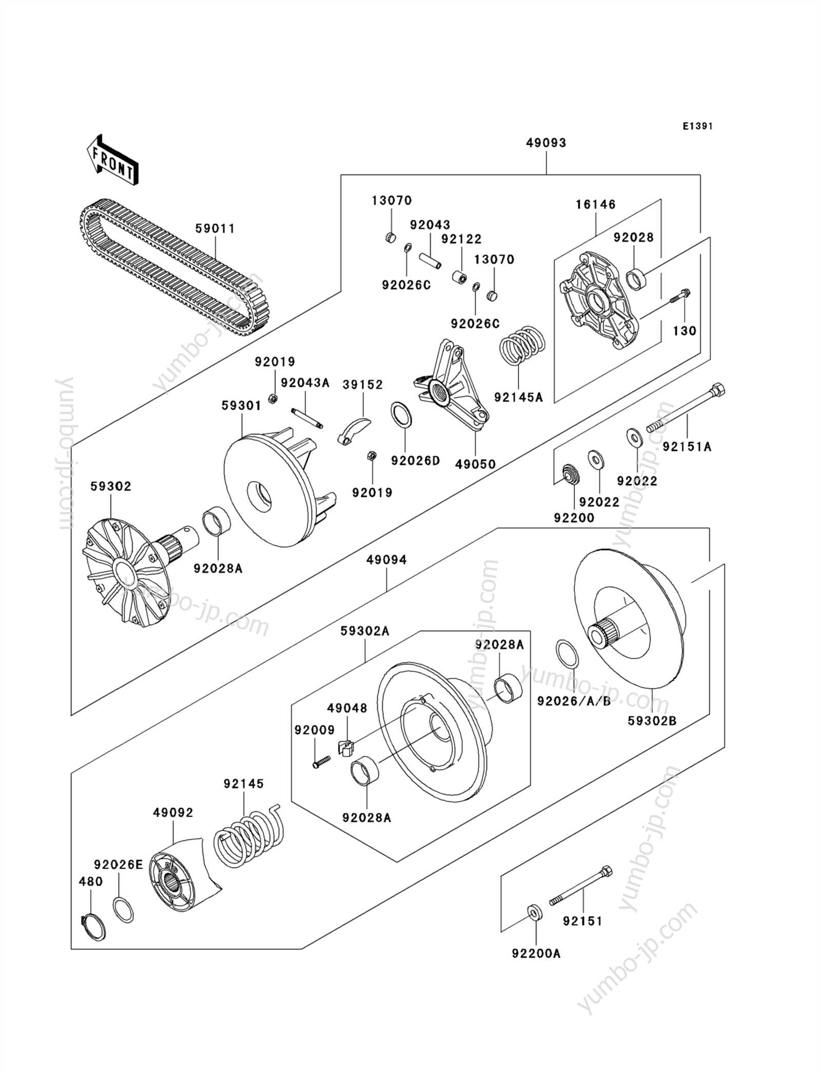 kawasaki prairie 300 parts diagram