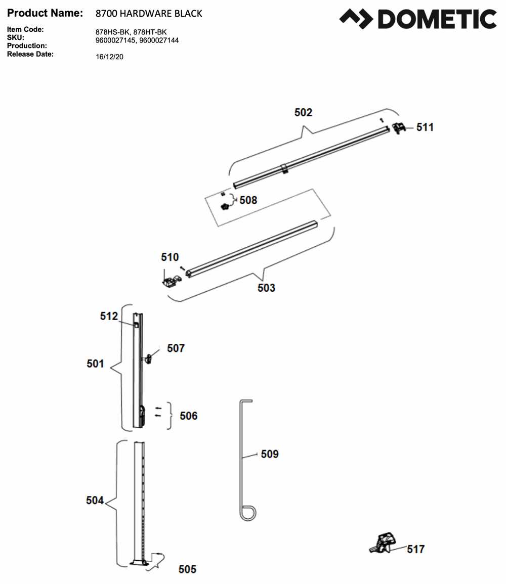 dometic 210 parts diagram