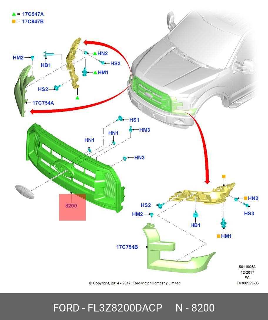 2003 ford f150 body parts diagram