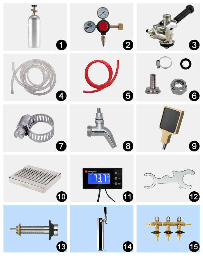 kegerator parts diagram