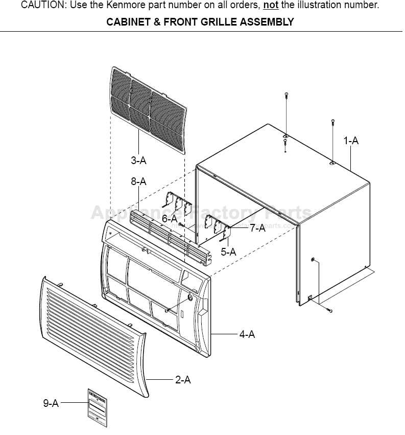 kenmore appliance parts diagrams