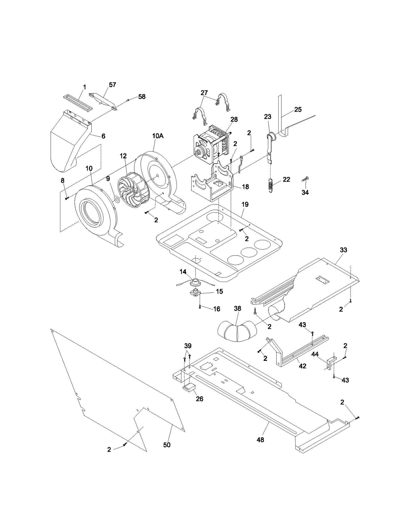 kenmore appliance parts diagrams