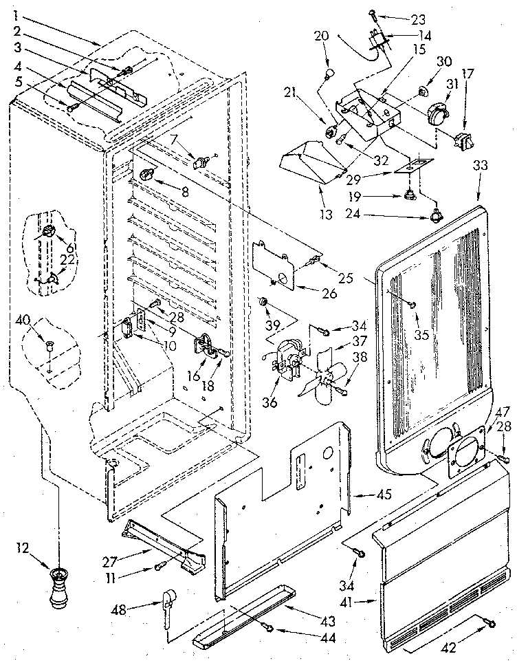 kenmore coldspot model 106 parts diagram