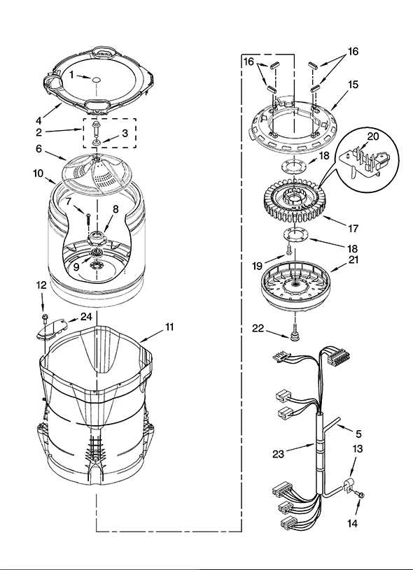 kenmore elite front load washer parts diagram