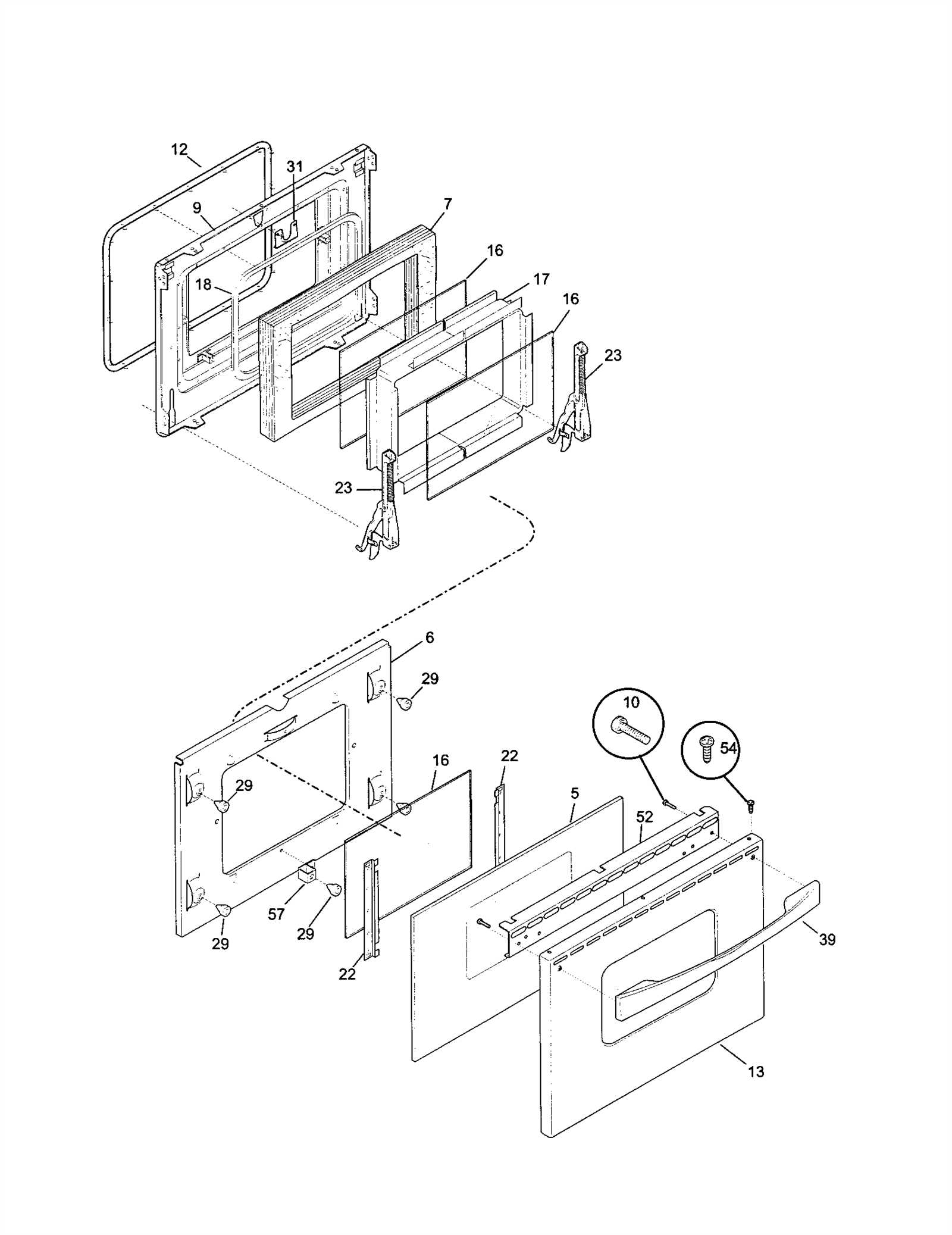 kenmore elite oven parts diagram