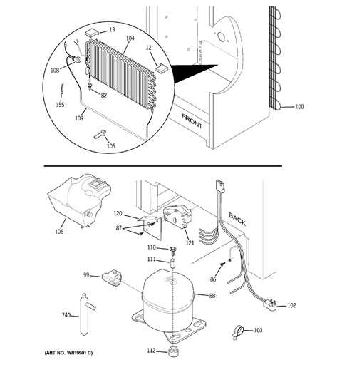 kenmore freezer model 253 parts diagram