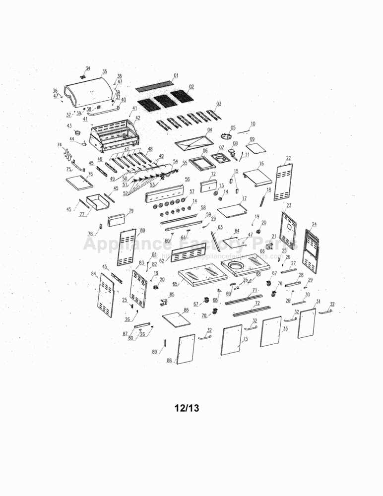 kenmore gas range parts diagram