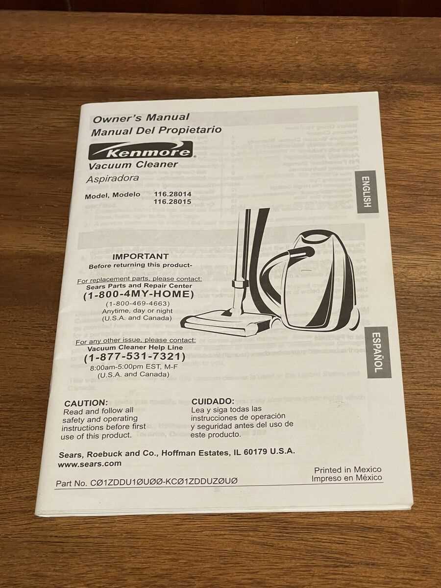 kenmore intuition vacuum parts diagram