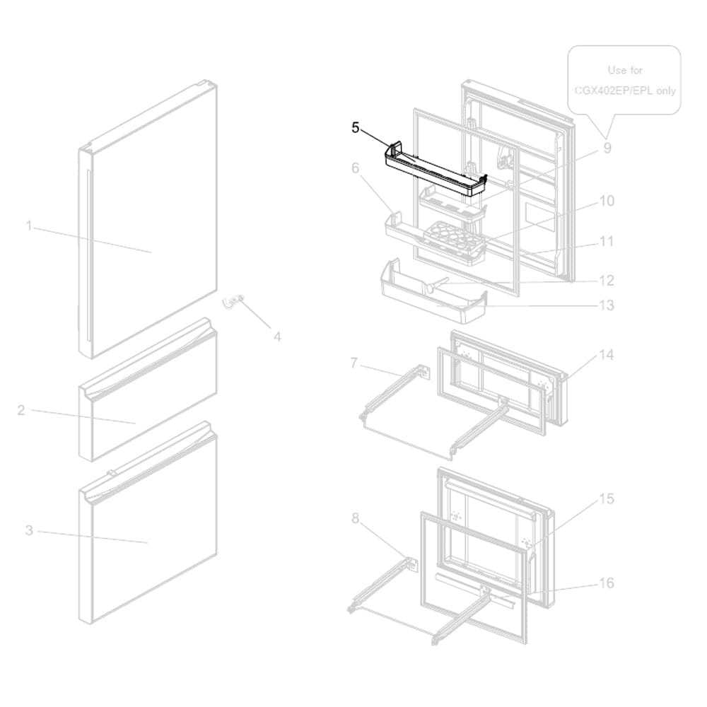 kenmore refrigerator model 253 parts diagram