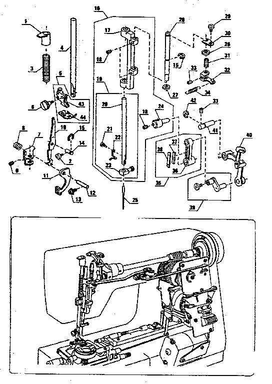 kenmore sewing machine 385 parts diagram