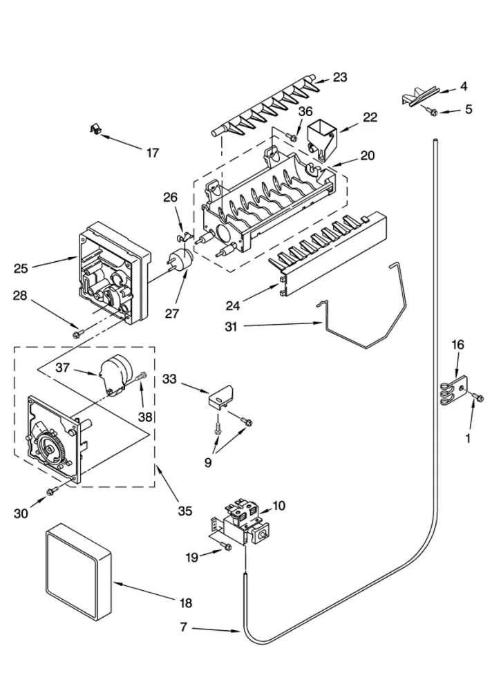 kenmore side by side refrigerator parts diagram