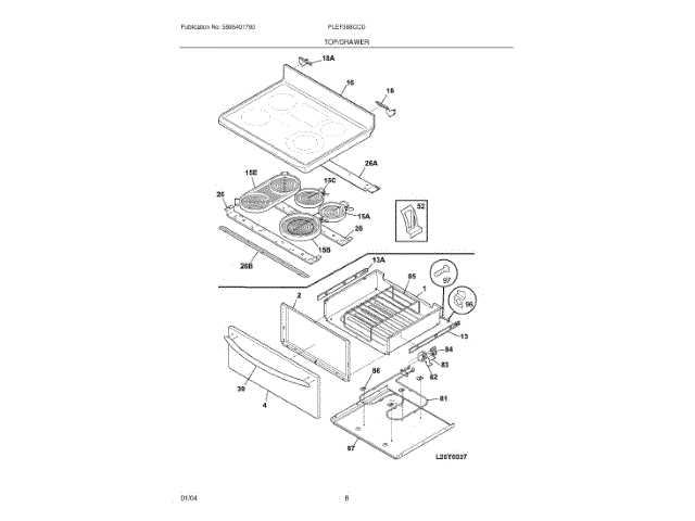 kenmore stove parts diagram