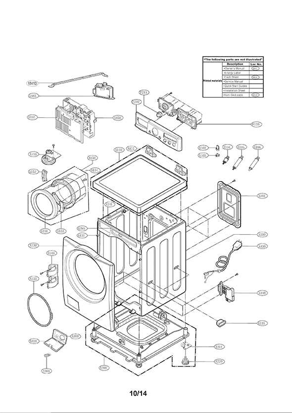 kenmore washing machine model 110 parts diagram