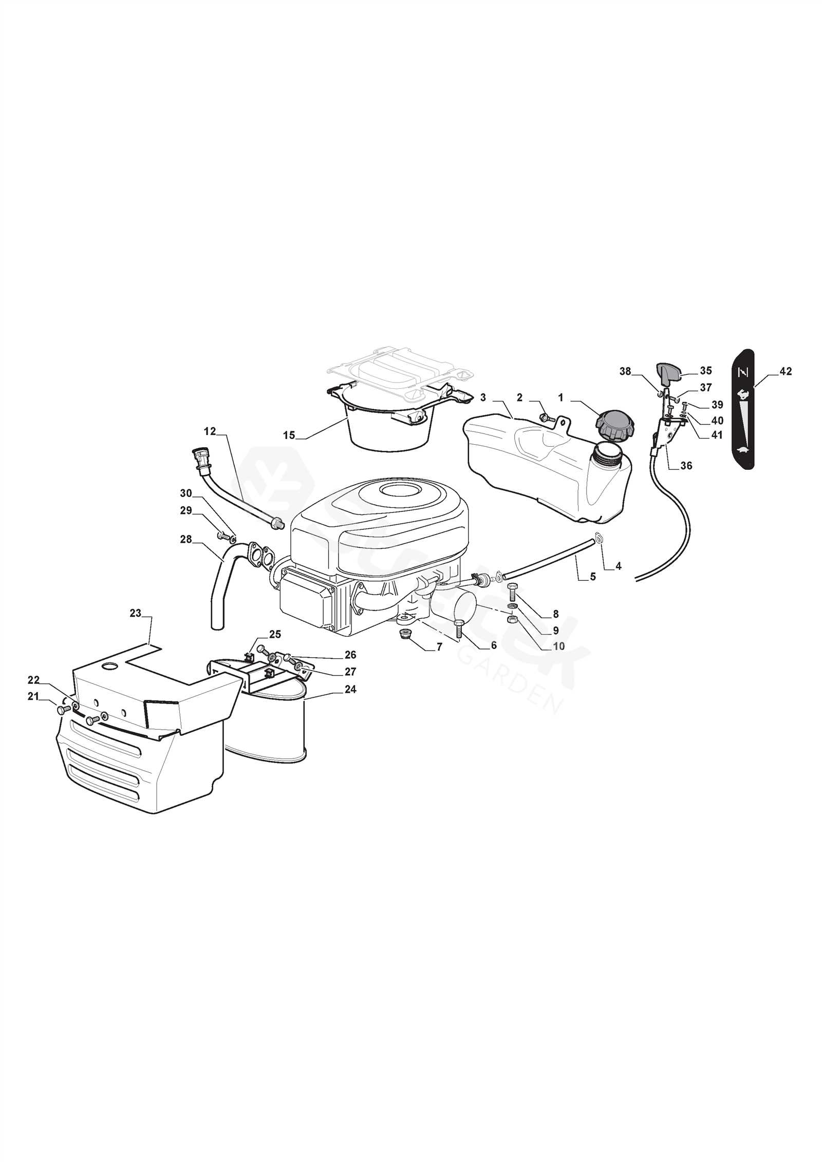 17.5 hp briggs and stratton engine parts diagram