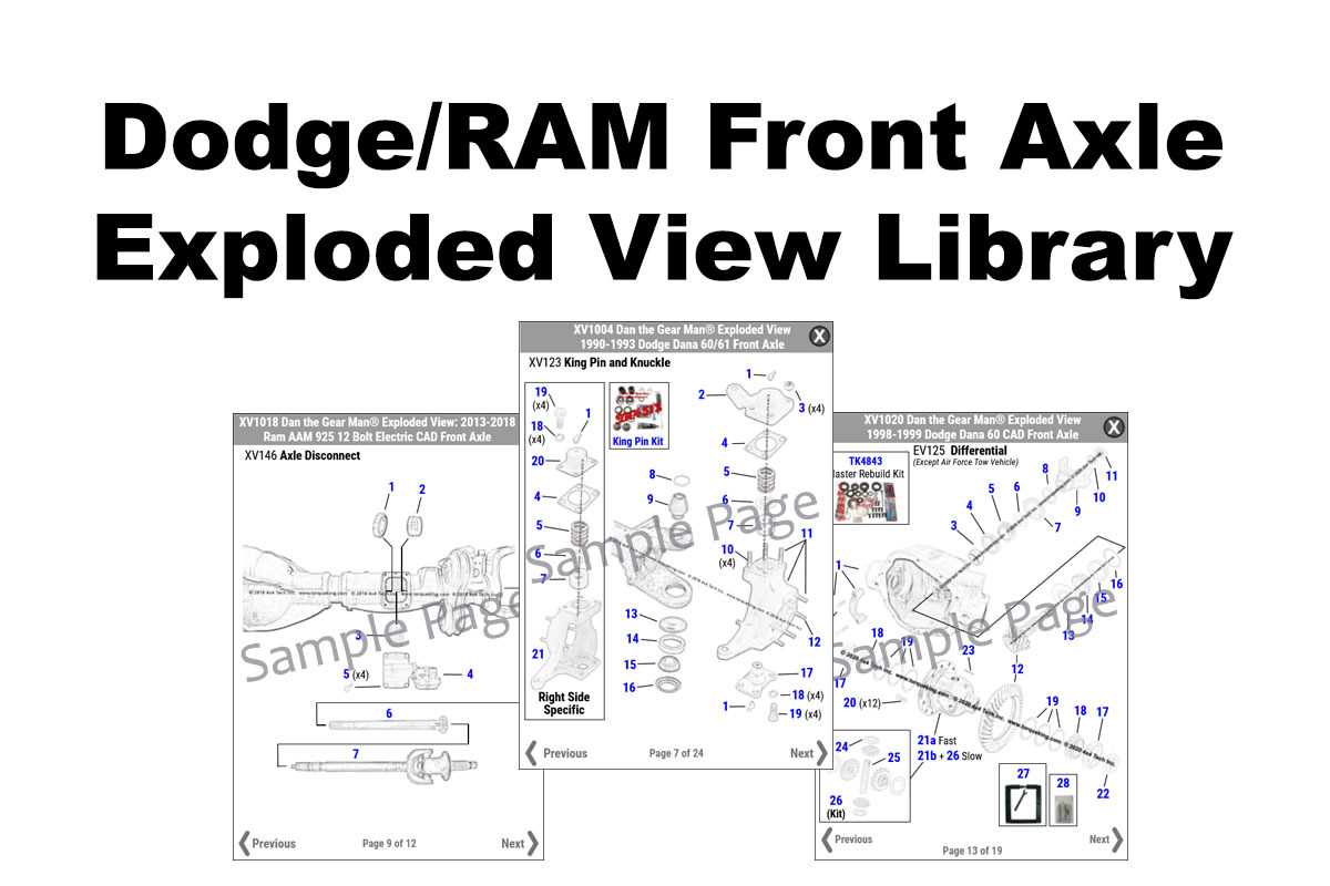 dodge 3500 front end parts diagram