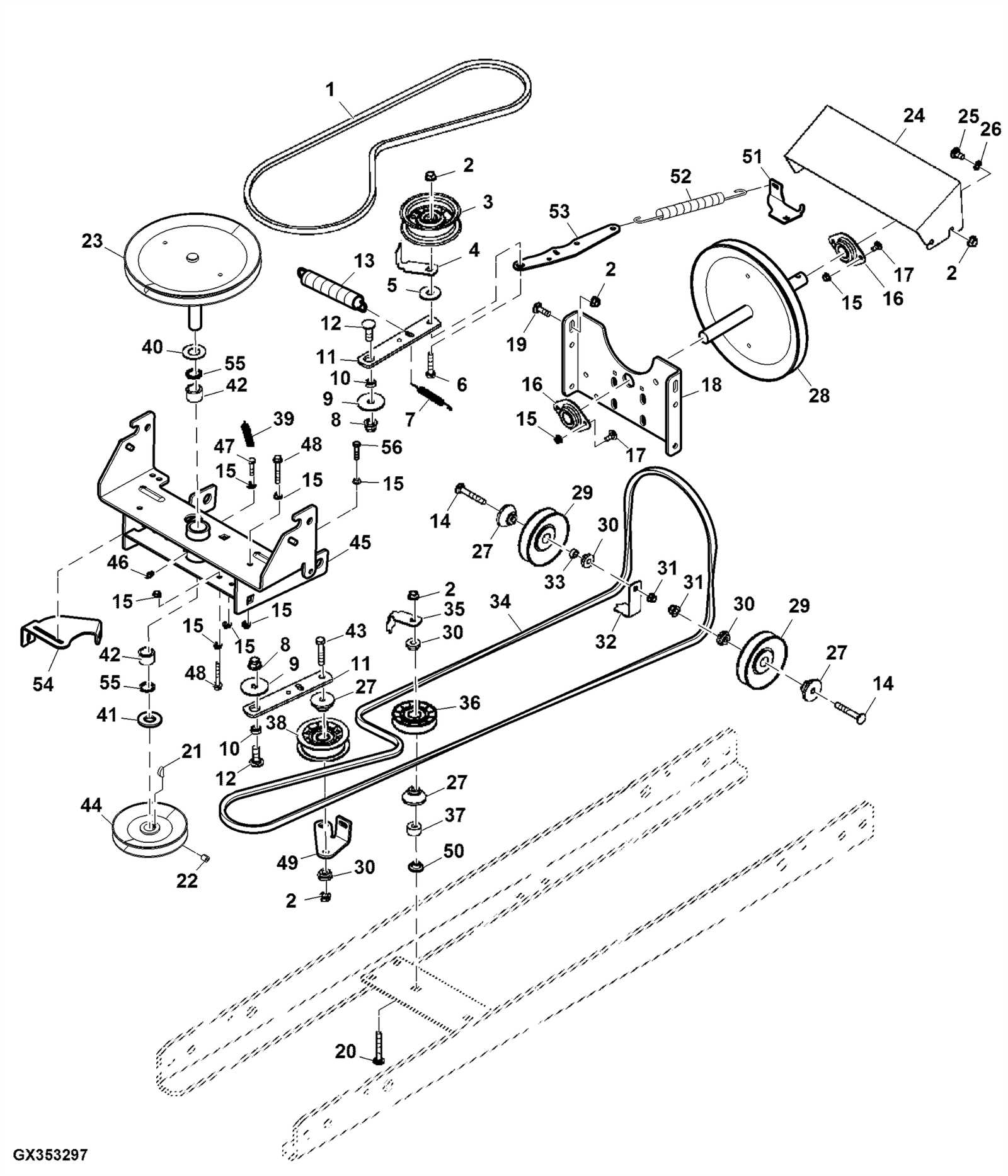 john deere la145 parts diagram