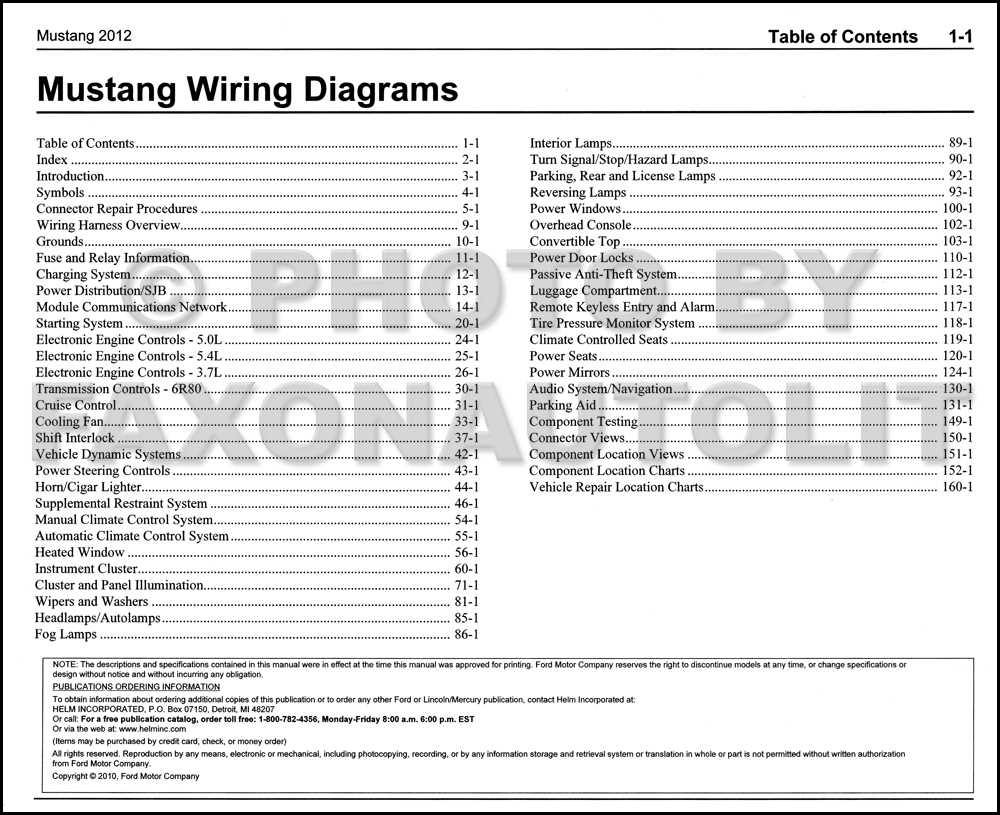 2012 mustang parts diagram