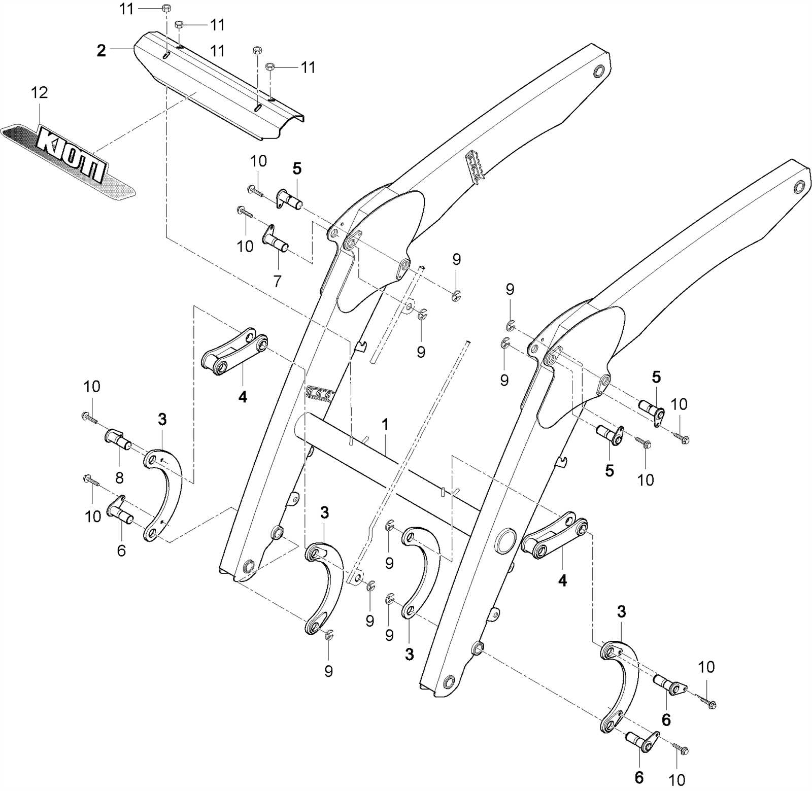 kioti tractor parts diagram