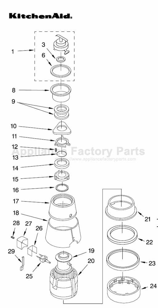kitchenaid blender parts diagram