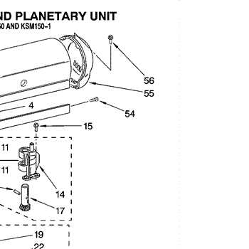 kitchenaid ksm150 parts diagram