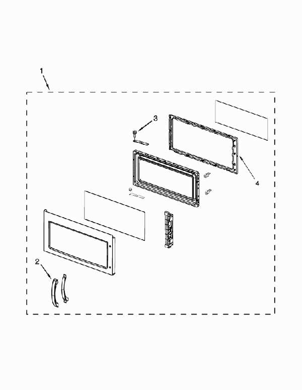 kitchenaid microwave parts diagram