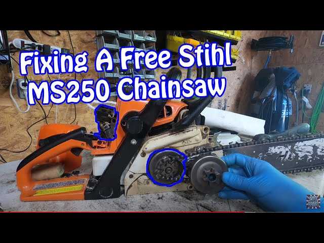 ms250 stihl chainsaw parts diagram