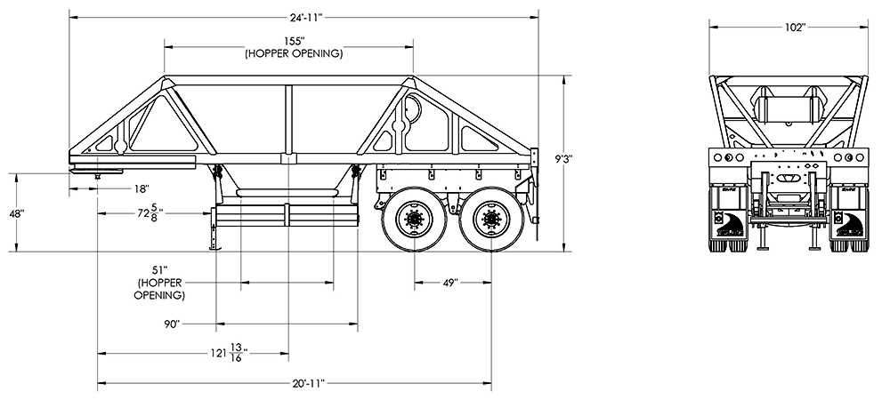 dump trailer parts diagram