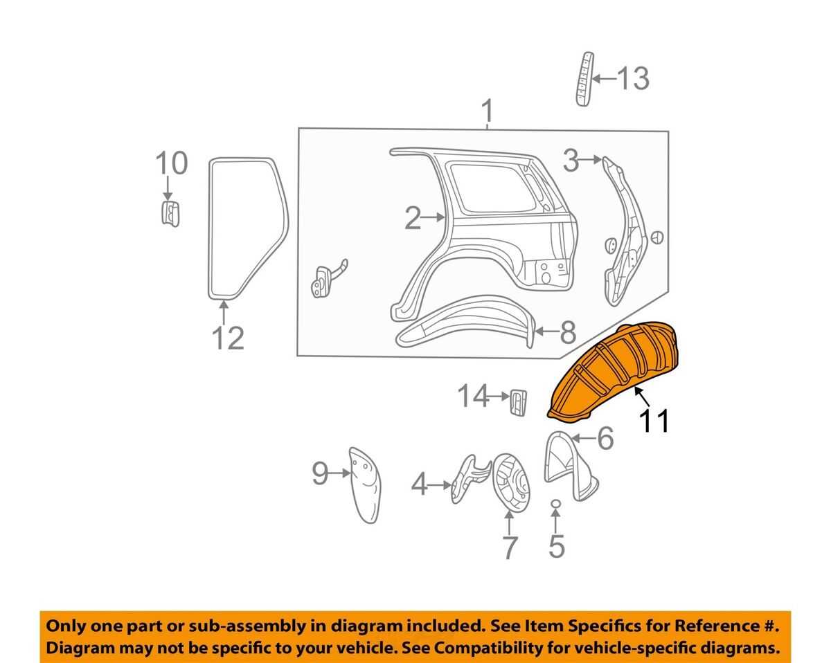 jeep grand cherokee body parts diagram