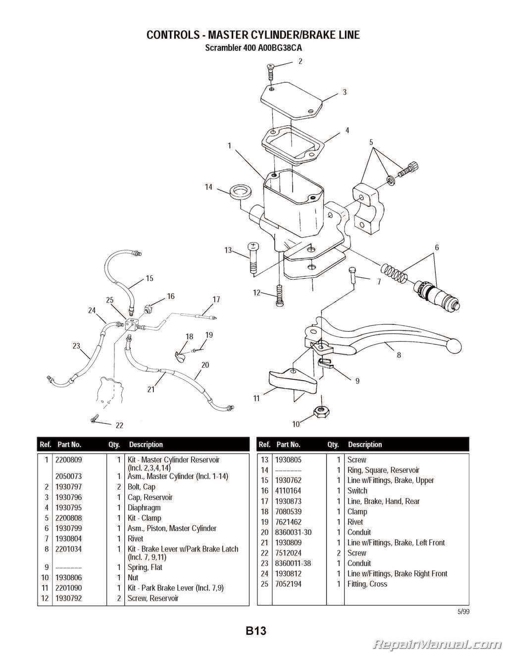 2000 polaris sportsman 500 parts diagram