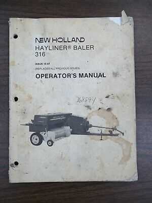 new holland 316 baler parts diagram