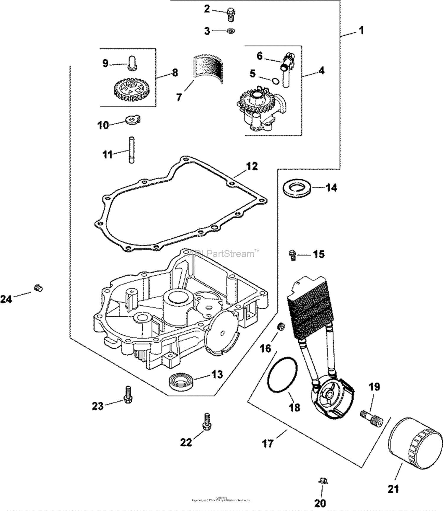 kohler 25 hp engine parts diagram