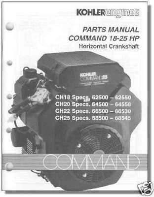 kohler command 18 parts diagram