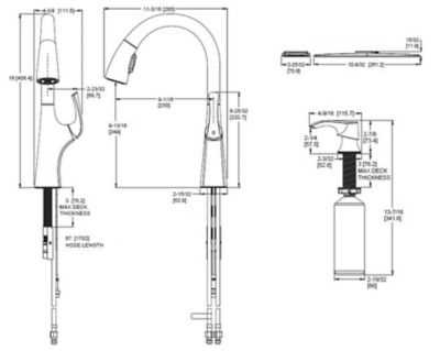 kohler kitchen faucet parts diagram