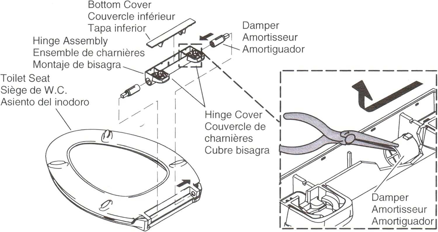 kohler toilet seat parts diagram