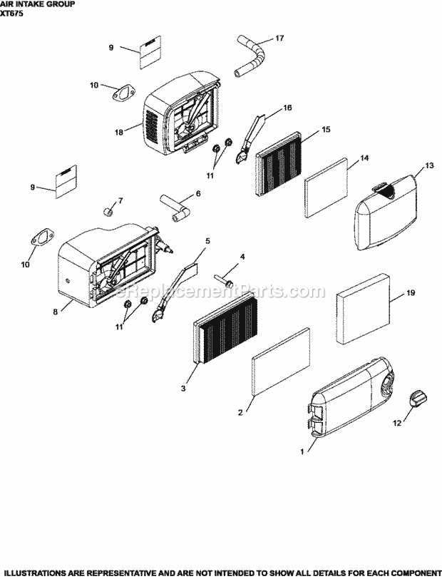kohler xt675 parts diagram