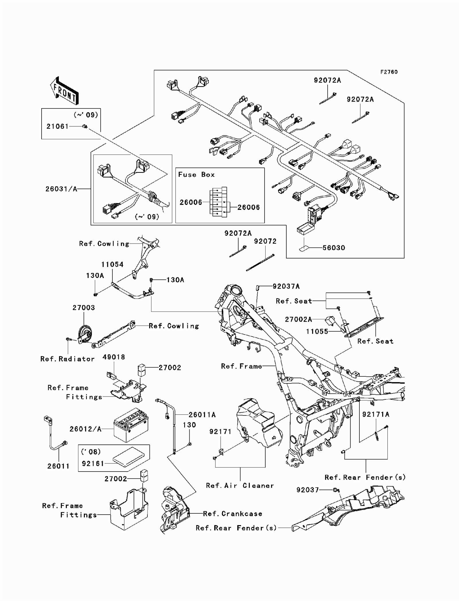 ninja 250r parts diagram