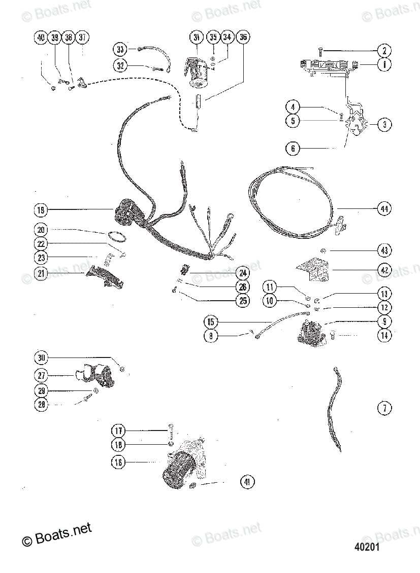 mercury 20 hp parts diagram