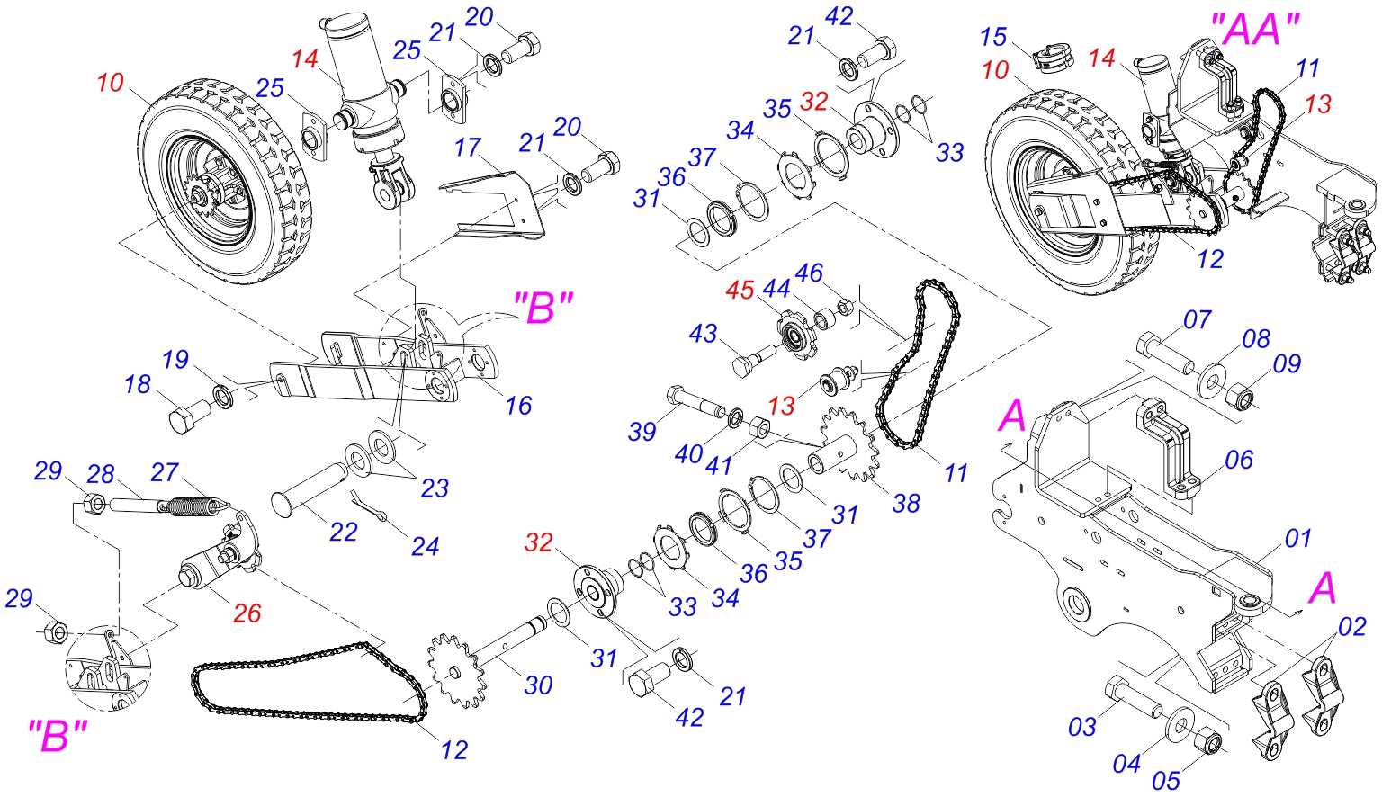 goped parts diagram