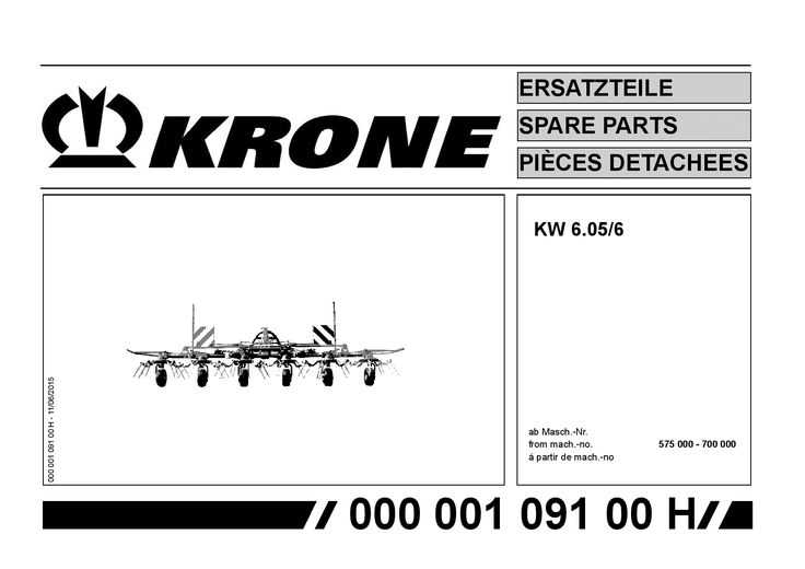 krone tedder parts diagram